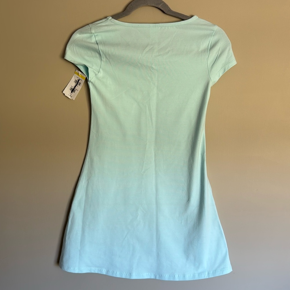 NWT- Treasure & Bond girls teal cap sleeve dress - size M (8/10) - Picture 4 of 6